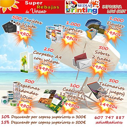 diseno grafico oferta verano